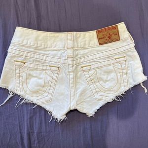 True Religion Bobby Cut-Off Shorts Size 24
